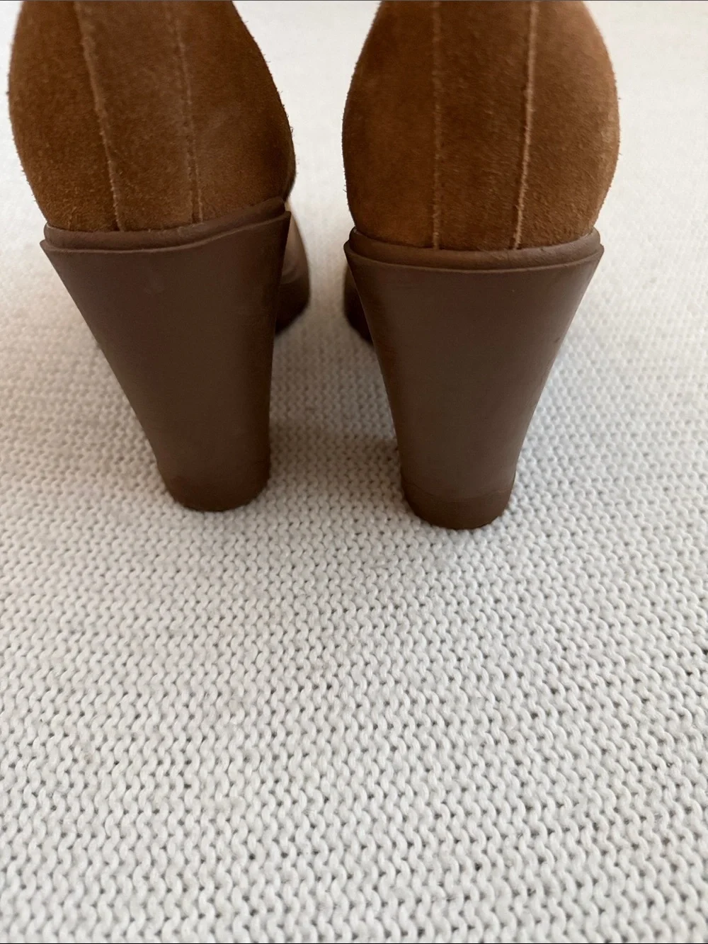 Nine West Ream 2 Chelsea Suede Heeled Boots Brown Size 8.5